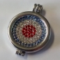 Preview: AH 0200 - Medaillon "Memory Locket", silberfarben mit Öse und Glas