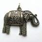 Preview: AH 0258 - Anhänger "Indischer Elefant" , silberfarben