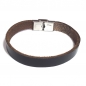 Preview: FKB 0002 - Lederarmband schwarz, flach