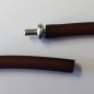 Preview: K-PVC 0003 - PVC-Collier in Braun, 8 mm