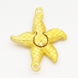 Preview: V 0122 - Magnetverschluss "Seestern" mit Strass, goldfarben
