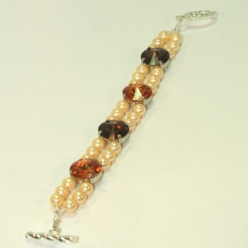A 0030 - Bastelset Armband zu Rivoli-Collier, topas