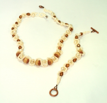 A 0040 - Bastelset Barockarmband, creme