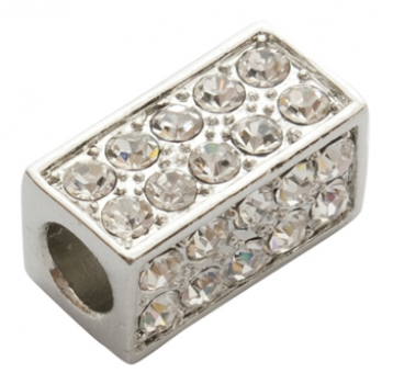 P-BSACH392 - Eckige Röhre mit Strassperlen