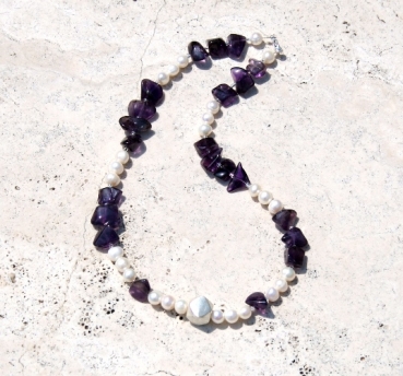 ES 0013 - Bastelset Amethyst-Kette