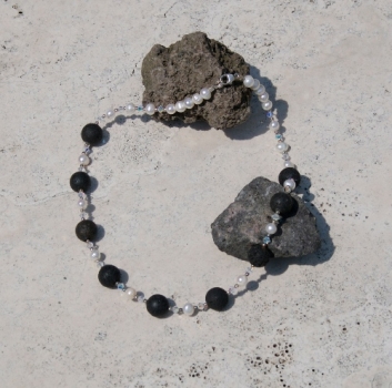 ES 0015 - Bastelset Kette mit Lavakugeln
