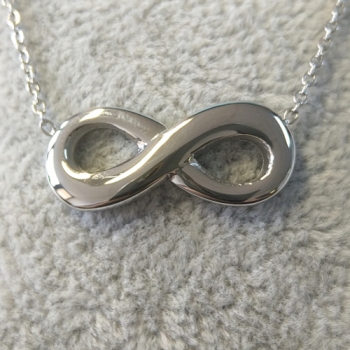 Preview: FKE 0009 - Kette aus Edelstahl mit Anhänger "Bis zur Unendlichkeit"