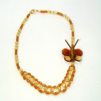 FT 0007 - Bastelset Kette Schmetterling Topas