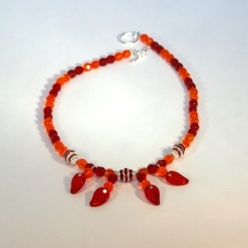 FT 0022 - Bastelset Kette in Rot