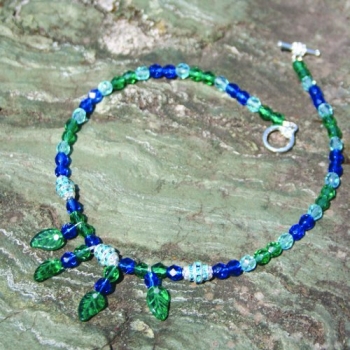 FT 0023 - Bastelset Kette in Blau-Grün