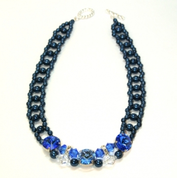 FT 0028 - Bastelset Rivoli-Kette Blau