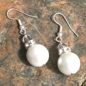 O 0036 - Bastelset Ohrringe in Weiß