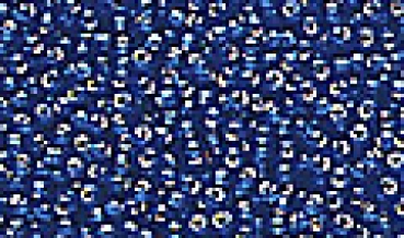 Miyuki Rocailles (mit Silbereinzug) dunkelblau, 2mm