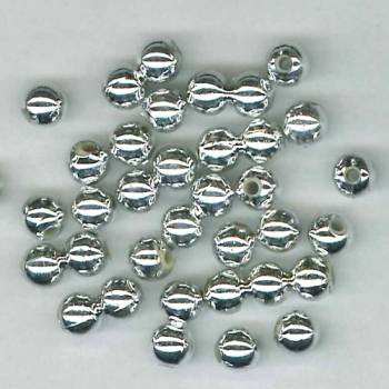 P 0463 - Silberperlen aus Kunststoff, 6mm, 200 Stück