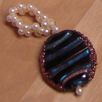 Preview: ST 0018 - Bastelset Switch it!-Kette Creme-Türkis