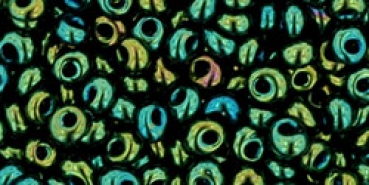 TM-3-84 - Toho Magatama 3mm, Metallic Iris Green/Brown