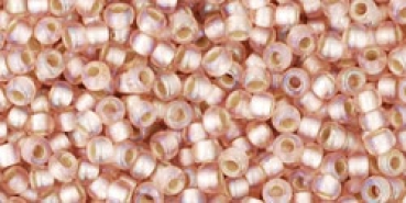 TR-11-2031f - Toho Rocailles 11/0, 2,2 mm, Silver-Lined Rainbow Frosted Rosaline