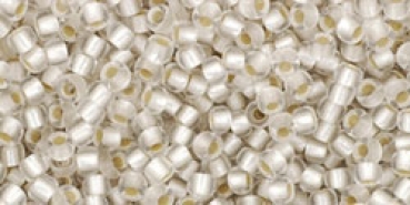 TR-11-21F - Toho Rocailles 11/0, 2,2 mm, Silver-Lined Frosted Crystal