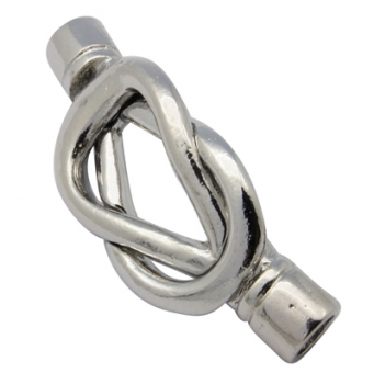 V 0052 - Magnet-Klebeverschluss, geschwungen, silberfarben