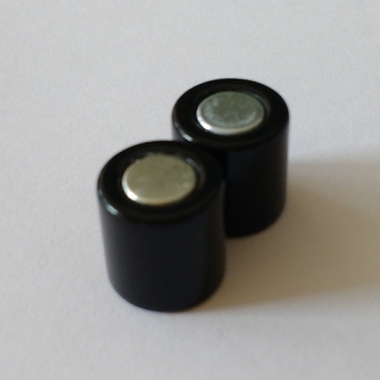 Preview: V 0081f - Power-Magnetverschluss aus Kunststoff, 8mm, schwarz, glänzend