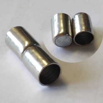 V 0115 - Magnet-Klebe-Verschluss, 6 mm, silberfarben