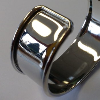 Z 0094 - Träger-Armreif für Element in Peyote-Technik - 24 x 66 mm