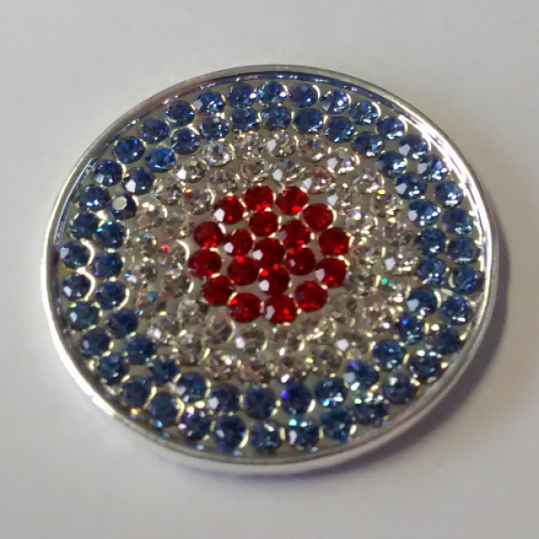 AH 0203 - Strass-Einlegescheibe "Kreise"