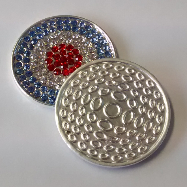 AH 0203 - Strass-Einlegescheibe "Kreise"