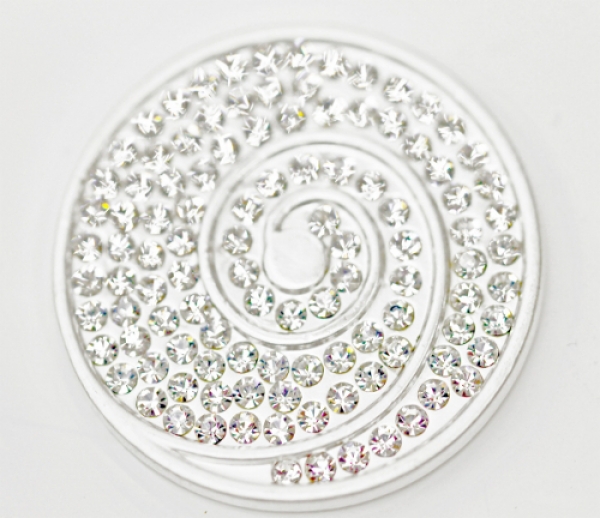 AH 0207 - Strass-Einlegescheibe "Schnecke"