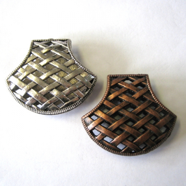 AH 0329 - Anhänger "Korbröhre" - silberfarben