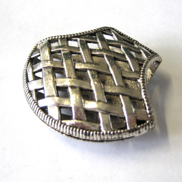 AH 0329 - Anhänger "Korbröhre" - silberfarben