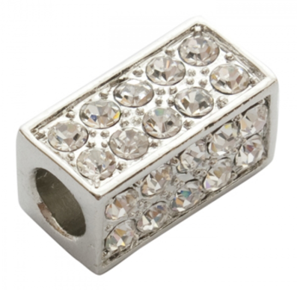 P-BSACH392 - Eckige Röhre mit Strassperlen