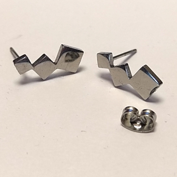 EOS 0014 - Ohrstecker aus Edelstahl - "Quadrate"