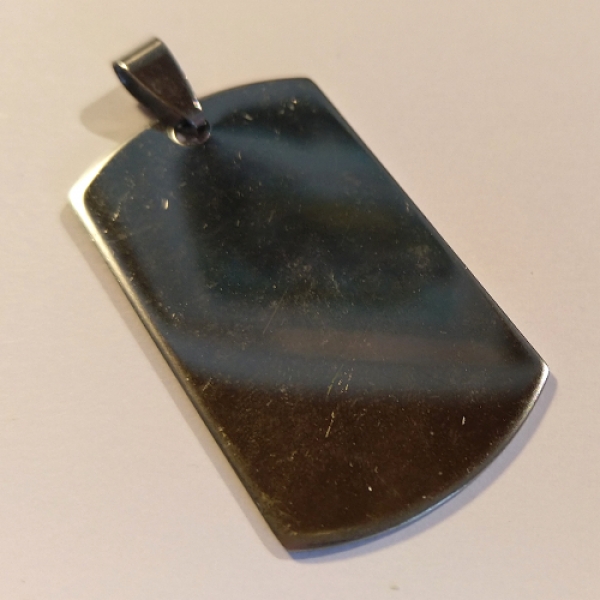 ESAH 0006 - Edelstahlanhänger "Plakette, rechteckig"