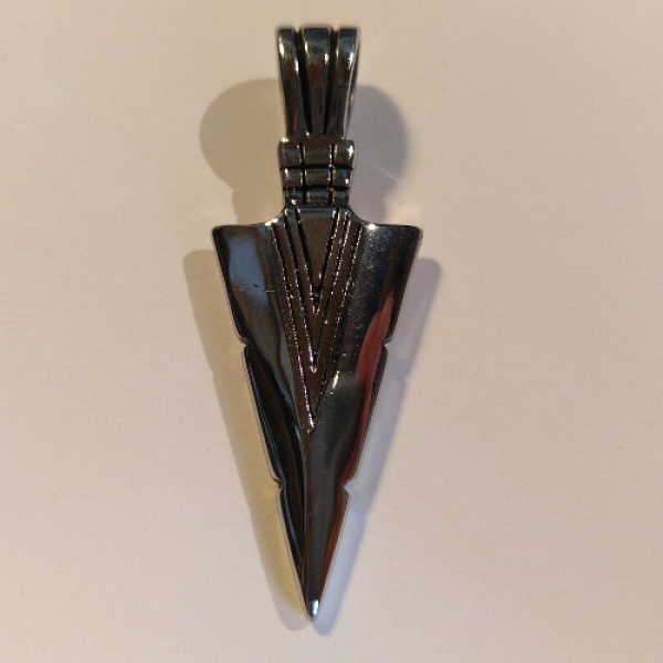 ESAH 0007 - Edelstahlanhänger "Art Deco Spitze"