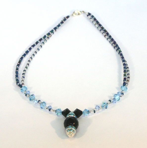 FT 0032 - Bastelset Kette in Blau