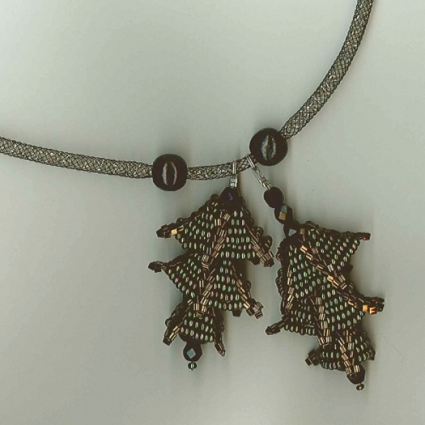 HB 0008 - Bastelset Pagoden-Anhänger in Olivgrün