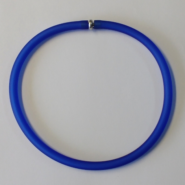 K-PVC 0001 - PVC-Collier in Blau, 8 mm