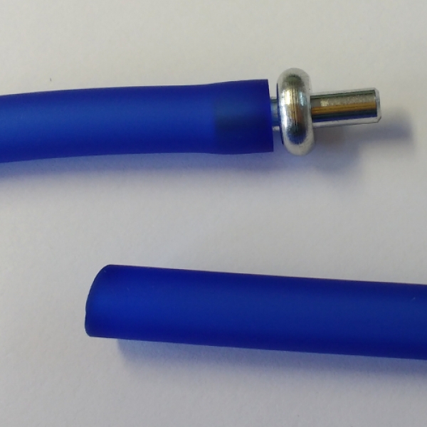 K-PVC 0001 - PVC-Collier in Blau, 8 mm