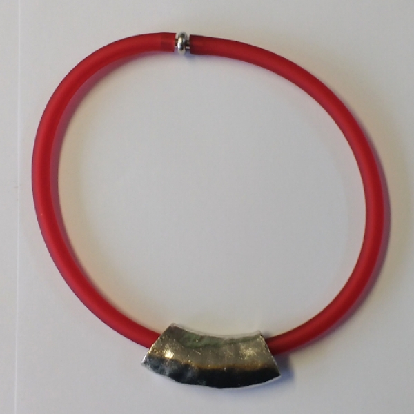 K-PVC 0004 - PVC-Collier in Rot, 8 mm
