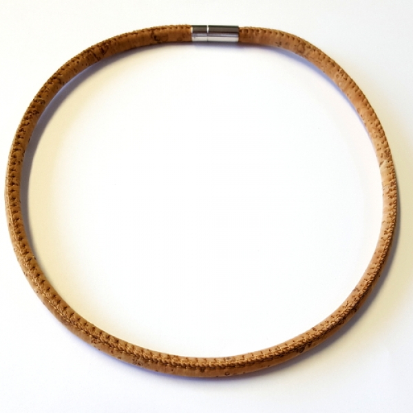 K 1042 - Korkcollier hell 42 cm (3mm Durchmesser)