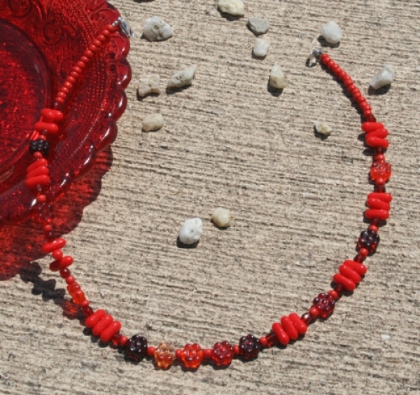 KS 0007 - Bastelset Kinderkette in Rot