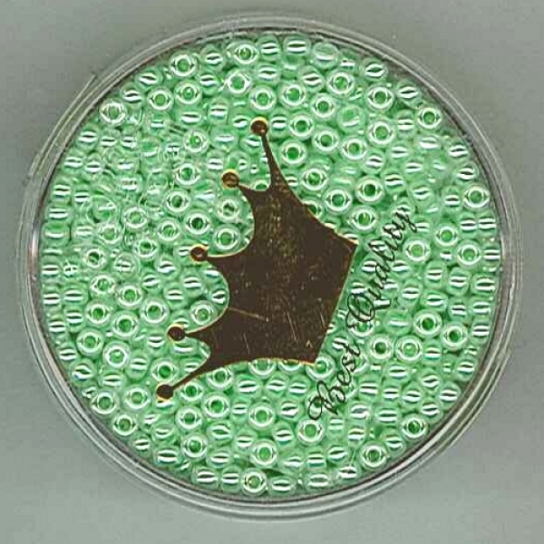 P-K-5506-520 - Miyuki Rocailles, (Ceylon), grün, 2mm