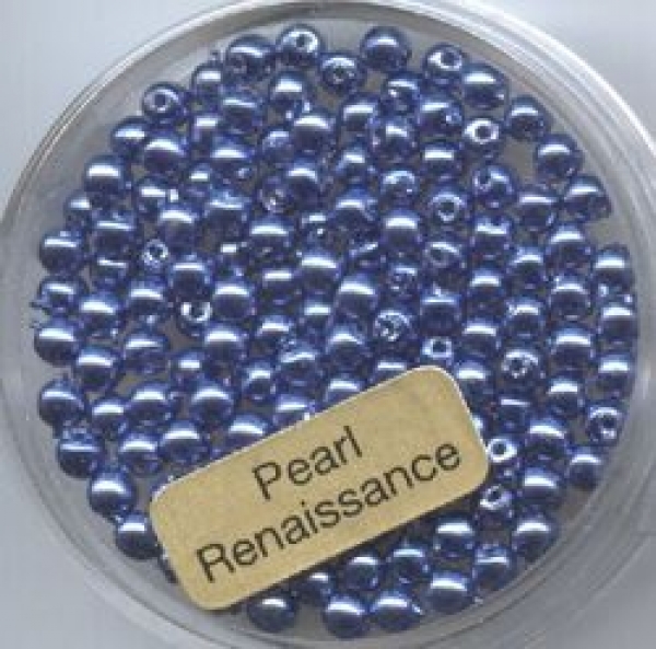 P-P-0760-03244 - Glasperlen, gewachst, blau, 3mm