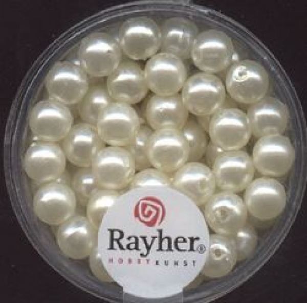 Wachsperlen (creme), 6mm