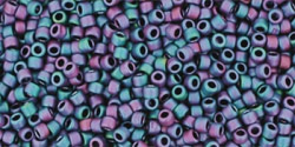 TR-15-705 - Toho Rocailles 15/0, 1,5 mm, Matte-Color Frosted Iris Blue
