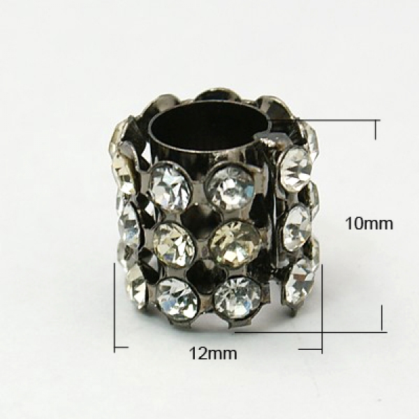 P 0385 - Strassröhrenperle (schwarz)