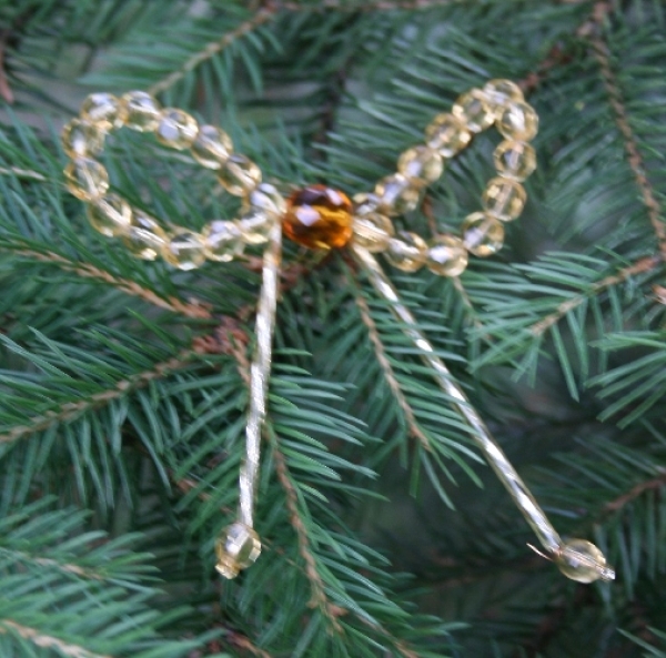 XS 0040 - Set Schleife, Gold-Topas