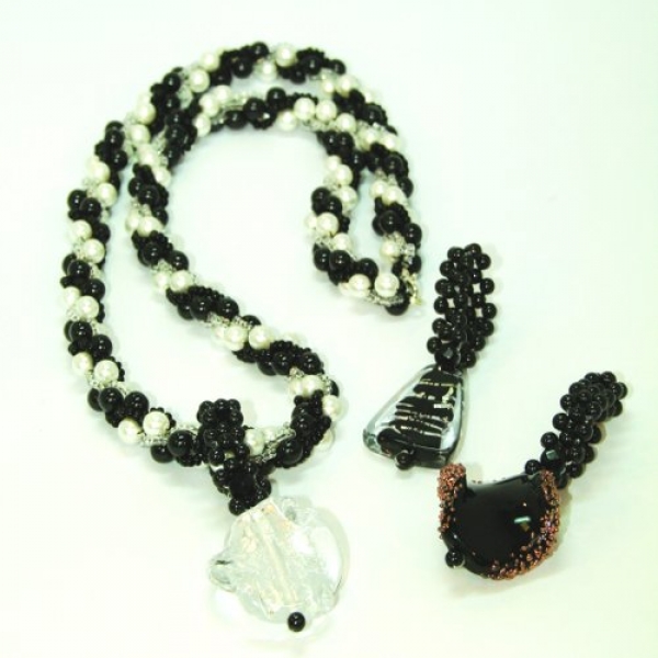 ST 0002 - Bastelset Switch it!-Kette Schwarz-Weiß