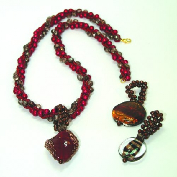 ST 0003 - Bastelset Switch it!-Kette Rot-Braun